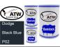 Preview: Dodge, Black Blue, P02: 500ml Lackdose + 500ml Klarlack + 250ml Härter - Set, von ATW Autoteile West.